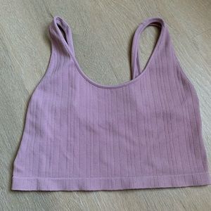 ribbed cropped tank